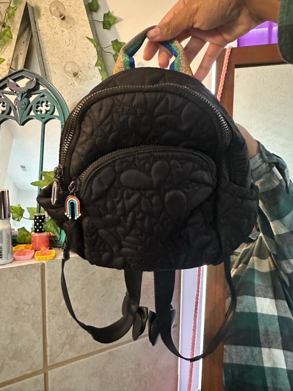 Rainbow strap Betsey Johnson bag